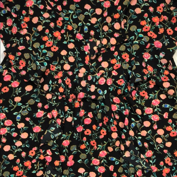 Kate Spade Floral Ruffle Babydoll Blouse - Picture 3 of 8